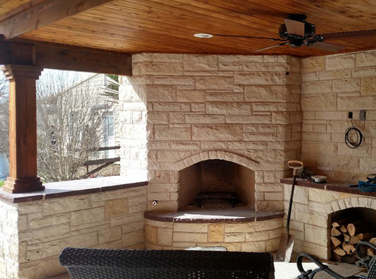 Outdoor Fireplaces - Arygle, Texas